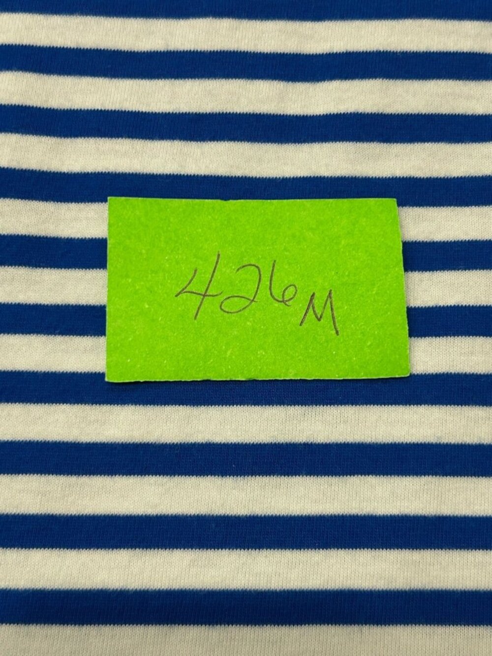 Coral Bay XL Blue White Striped Embellished Scoop Neck Tee Boho Chic Soft Girl - Picture 10 of 11